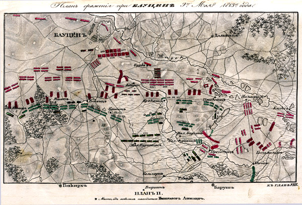 План сражения при Баутцене